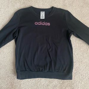 Adidas women’s crew neck sweatshirt. Size Lg, fits more like Medium.